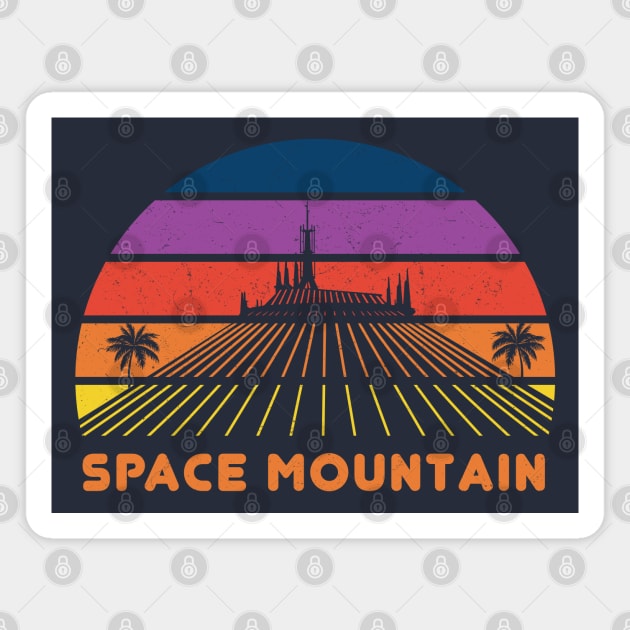 Space Roller Coaster Magnet by bryankremkau